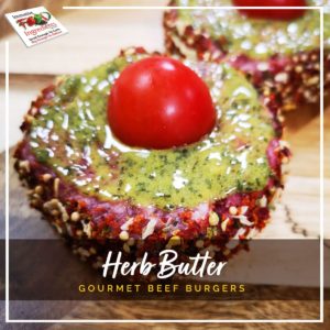 Herb Butter Gourmet Beef Burgers