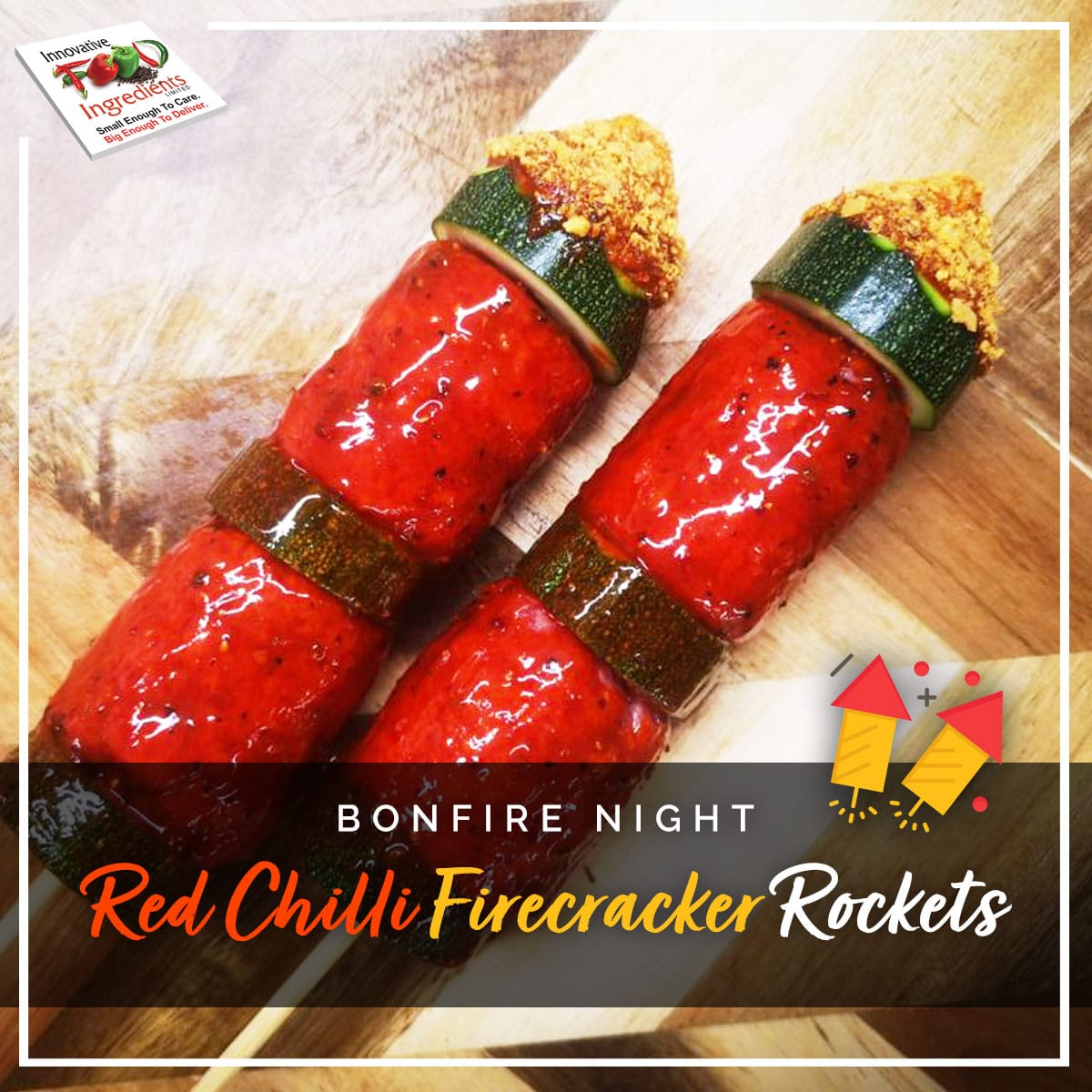 Bonfire Night Red Chilli Firecracker Rockets