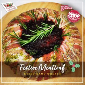 Festive Meatloaf Wreath