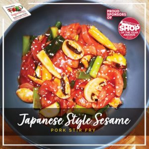 Japanese Style Sesame Pork Stir Fry