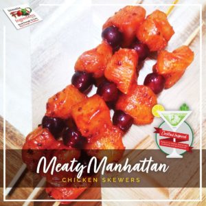 Cocktail Inspired: ‘Meaty Manhattan’ Chicken Skewers
