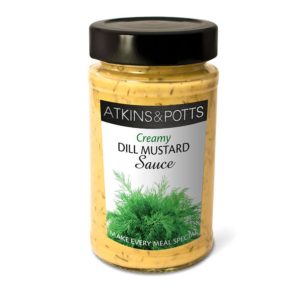 Previous pack design of Atkins & Potts Dill Mustard Sauce