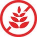 Gluten Free Icon in Red