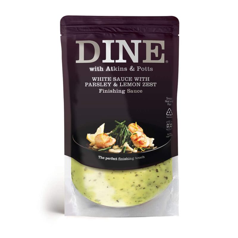 DINE IN with Atkins & Potts White Sauce with Parsley & Lemon Zest