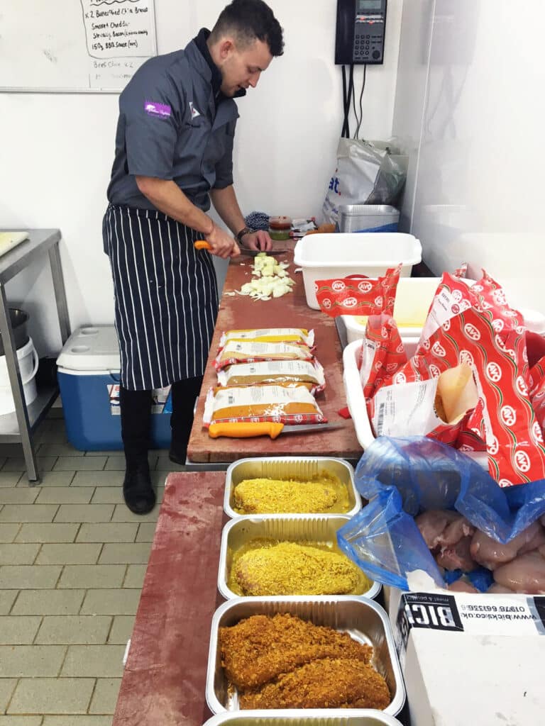 Peter Rushforth demonstrating AVO Marinades and Sauces