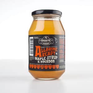Grate Goods Premium AllBrine Ready Maple & Bourbon Syrup
