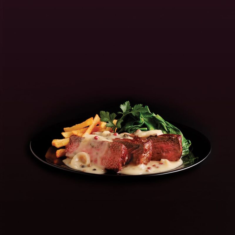 DINE IN with Atkins & Potts Brandy & Three Peppercorn Sauce