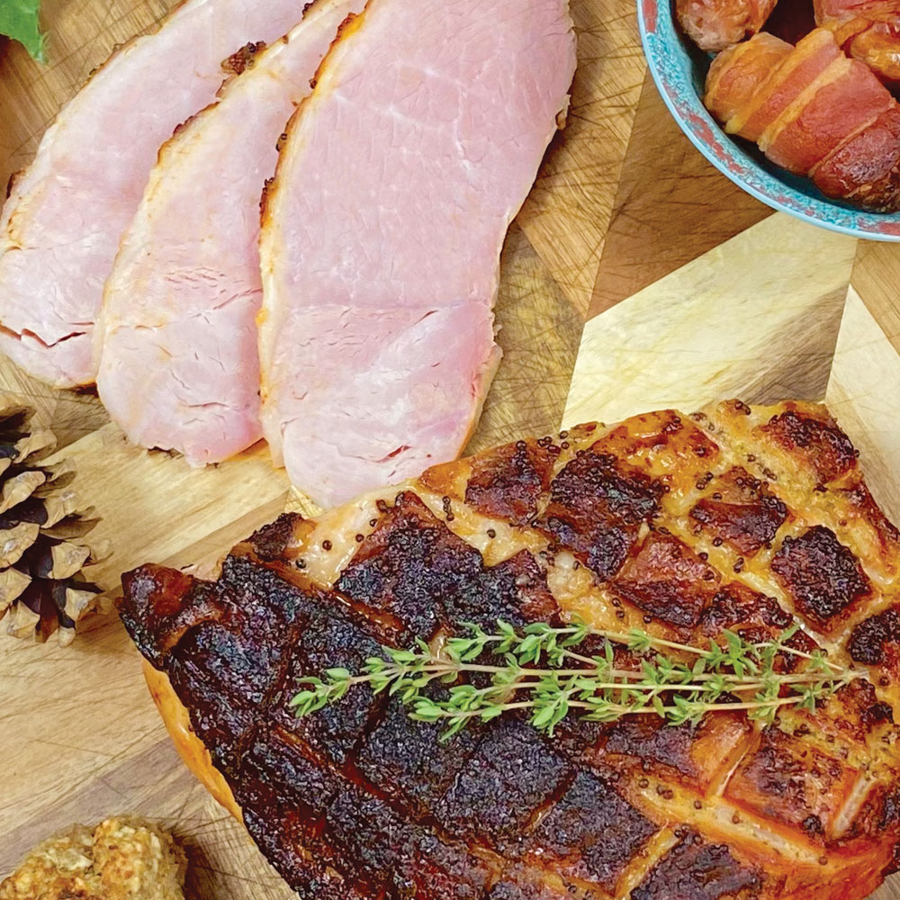 Honey Glazed Roast Gammon using AVO Honey & Mustard Lafiness Marinade