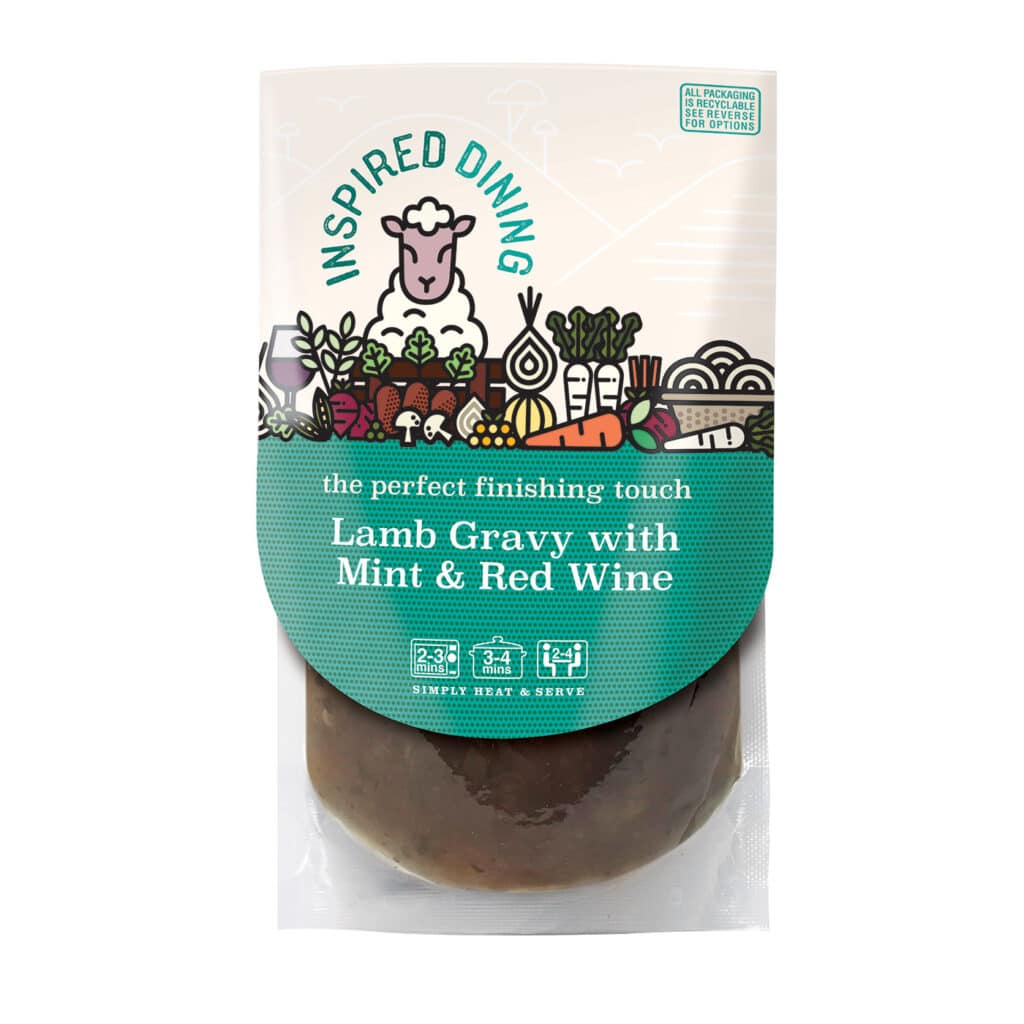 Inspired Dining Lamb Gravy with Mint & Red Wine | IFI
