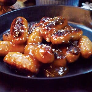 Sticky Sesame Glazed Cocktail Sausages using AVO Japanese Style Sesame Sauce
