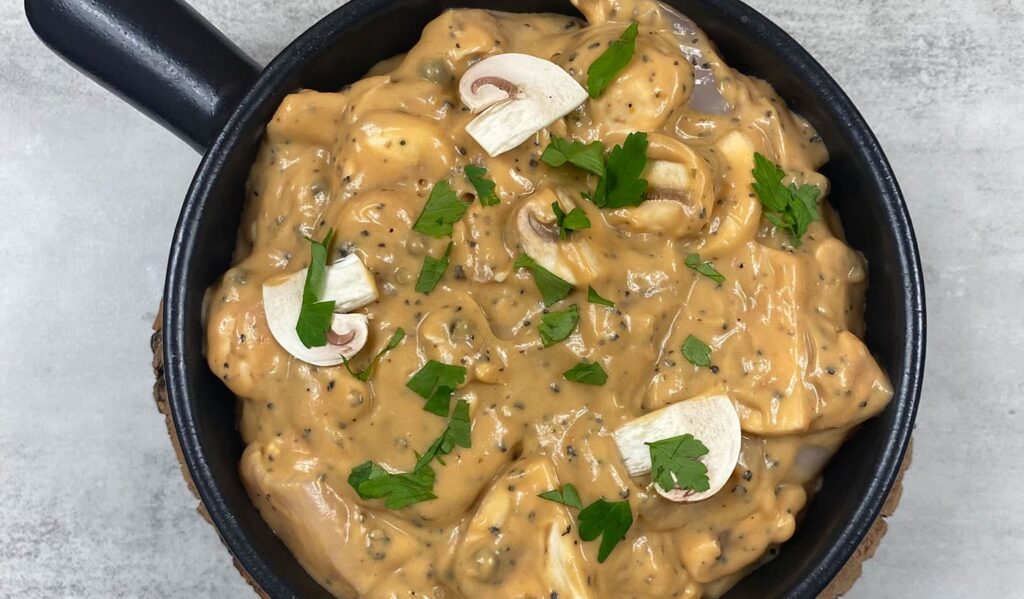 Creamy Peppercorn Chicken and Mushroom