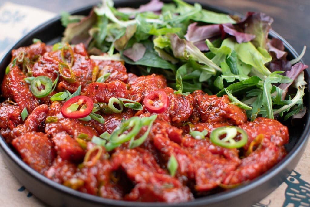 Hot Chilli & Garlic Beef Bavette