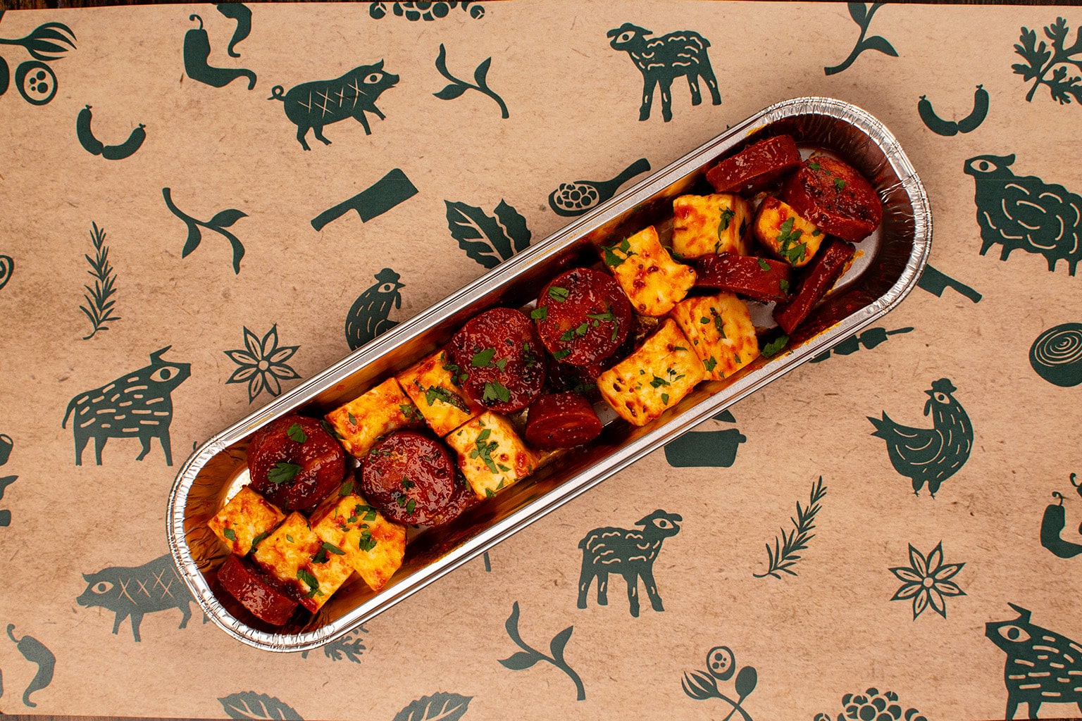 Harissa Chorizo & Halloumi