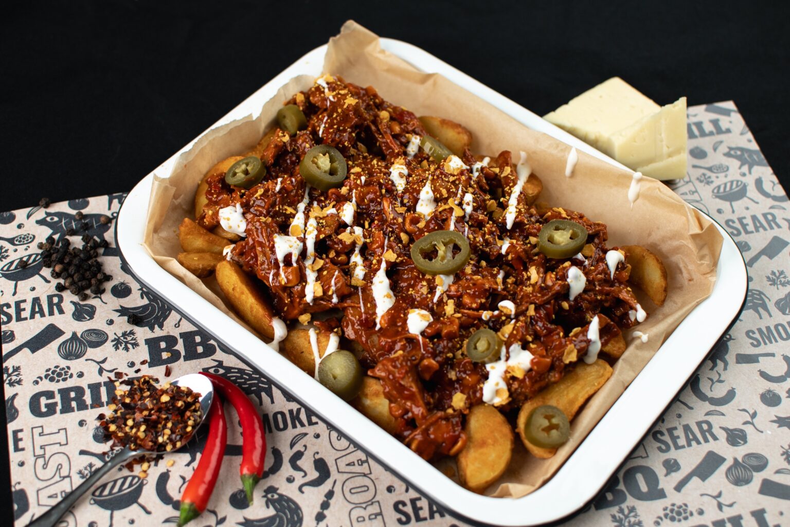 Mexican Pulled Brisket Loaded Wedges
